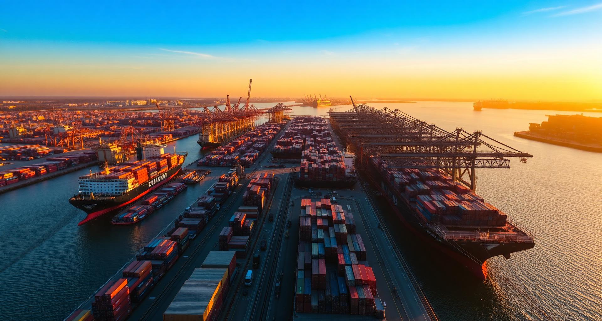Aerial container port